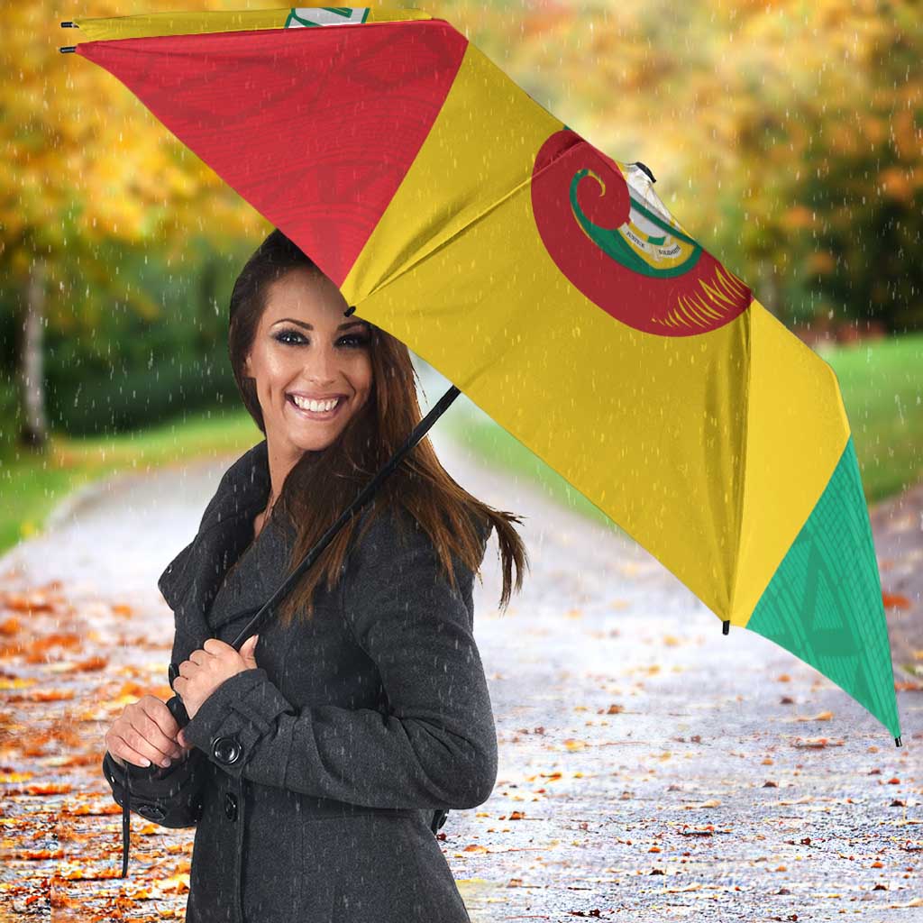 Guinea Basketball Custom Umbrella Syli Nationale African Pattern - Wonder Print Shop