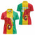 Guinea Basketball Custom Women Polo Shirt Syli Nationale African Pattern - Wonder Print Shop