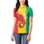 Guinea Basketball Custom Women Polo Shirt Syli Nationale African Pattern - Wonder Print Shop