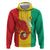 Guinea Basketball Custom Zip Hoodie Syli Nationale African Pattern - Wonder Print Shop