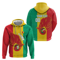 Guinea Basketball Custom Zip Hoodie Syli Nationale African Pattern - Wonder Print Shop