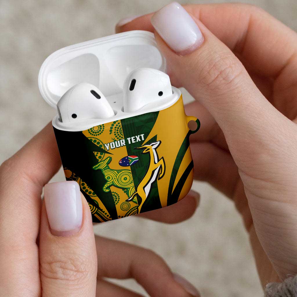 South Africa Australia Rugby Custom AirPods Case Springboks Wallabies Together - Wonder Print Shop