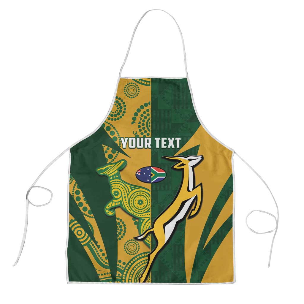 South Africa Australia Rugby Custom Apron Springboks Wallabies Together - Wonder Print Shop