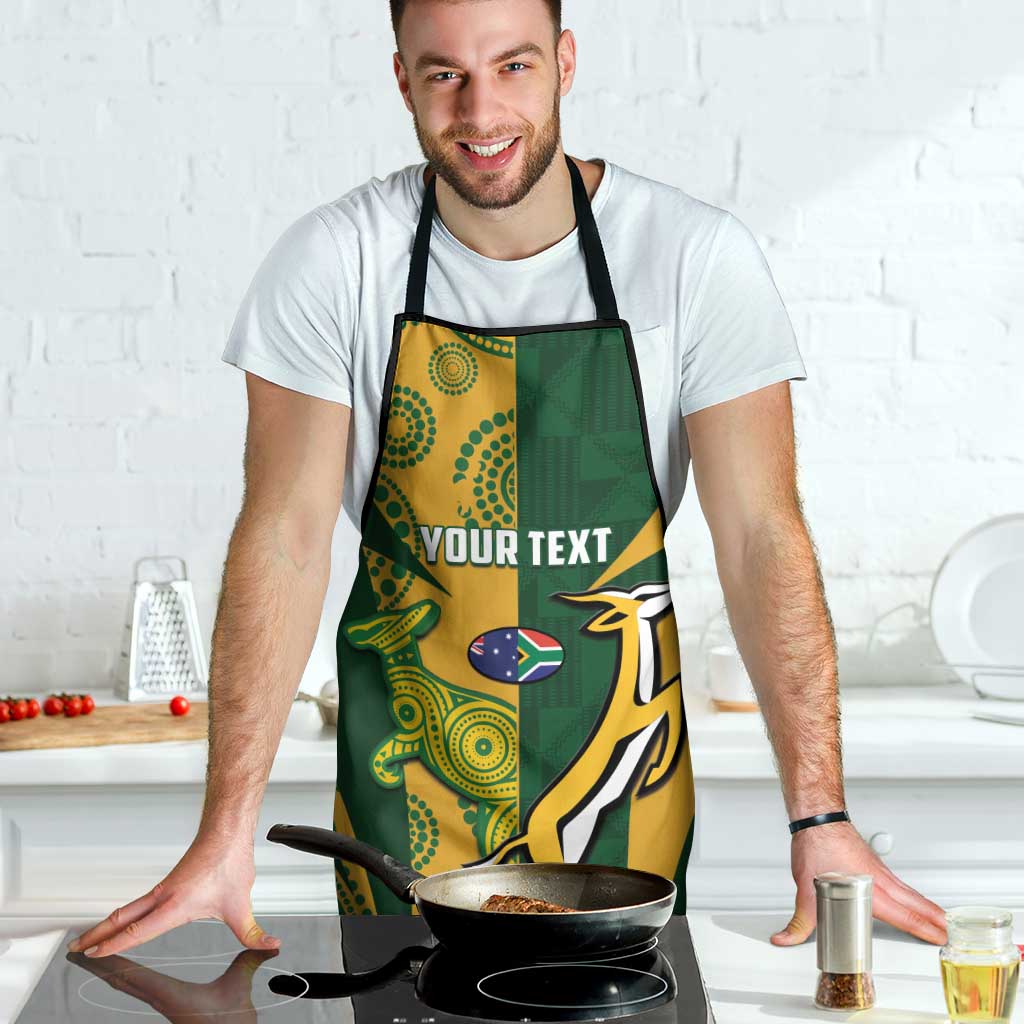 South Africa Australia Rugby Custom Apron Springboks Wallabies Together - Wonder Print Shop