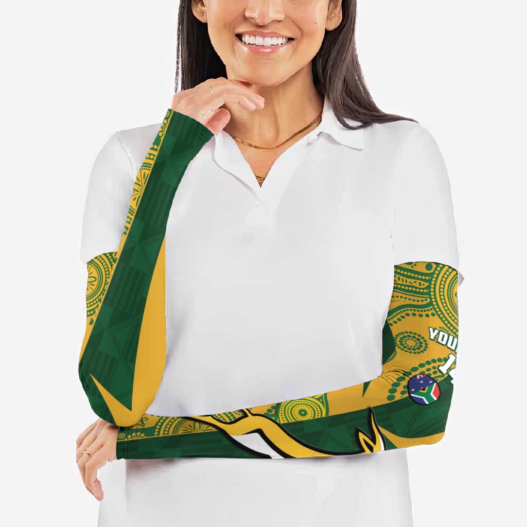 South Africa Australia Rugby Custom Arm Sleeves Springboks Wallabies Together - Wonder Print Shop