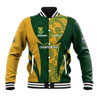 South Africa Australia Rugby Custom Baseball Jacket Springboks Wallabies Together - Wonder Print Shop