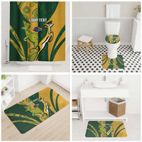 South Africa Australia Rugby Custom Bathroom Set Springboks Wallabies Together - Wonder Print Shop