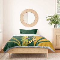 South Africa Australia Rugby Custom Bedding Set Springboks Wallabies Together - Wonder Print Shop