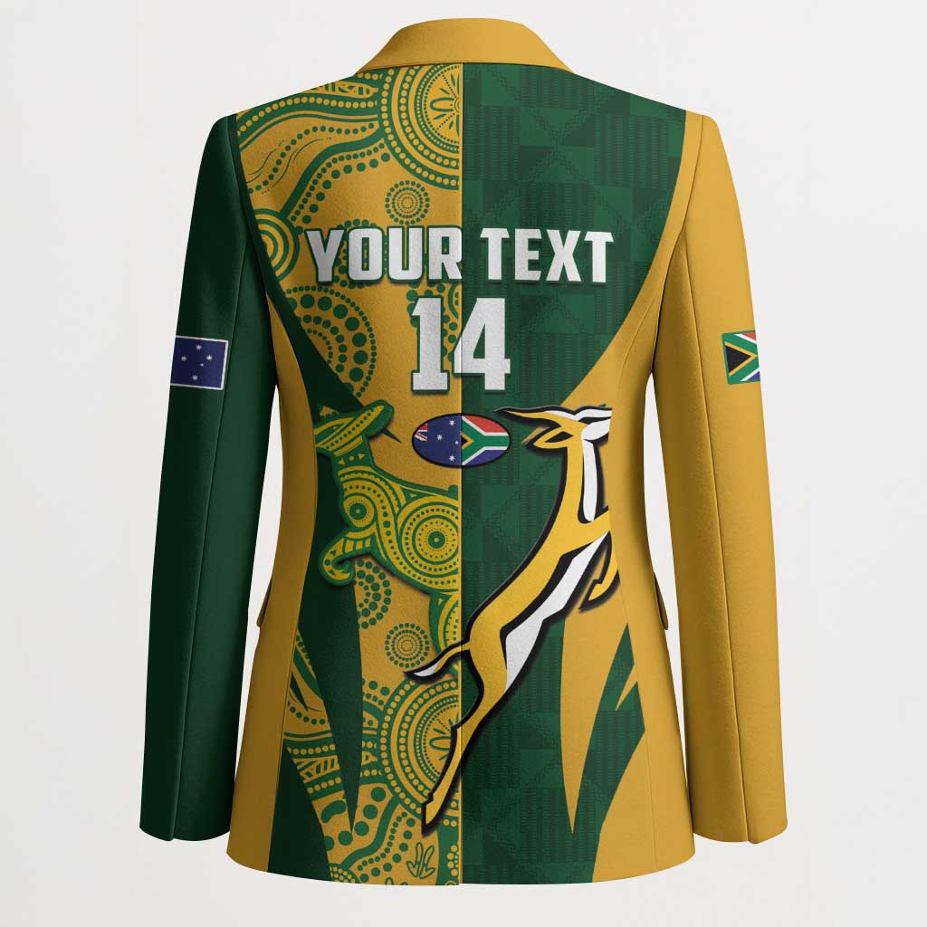 South Africa Australia Rugby Custom Blazer Springboks Wallabies Together - Wonder Print Shop