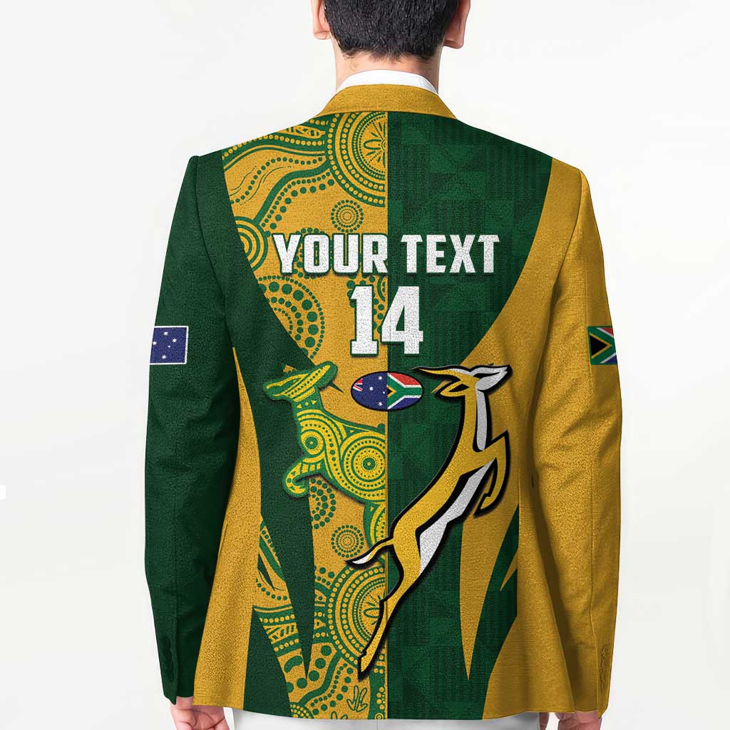 South Africa Australia Rugby Custom Blazer Springboks Wallabies Together - Wonder Print Shop