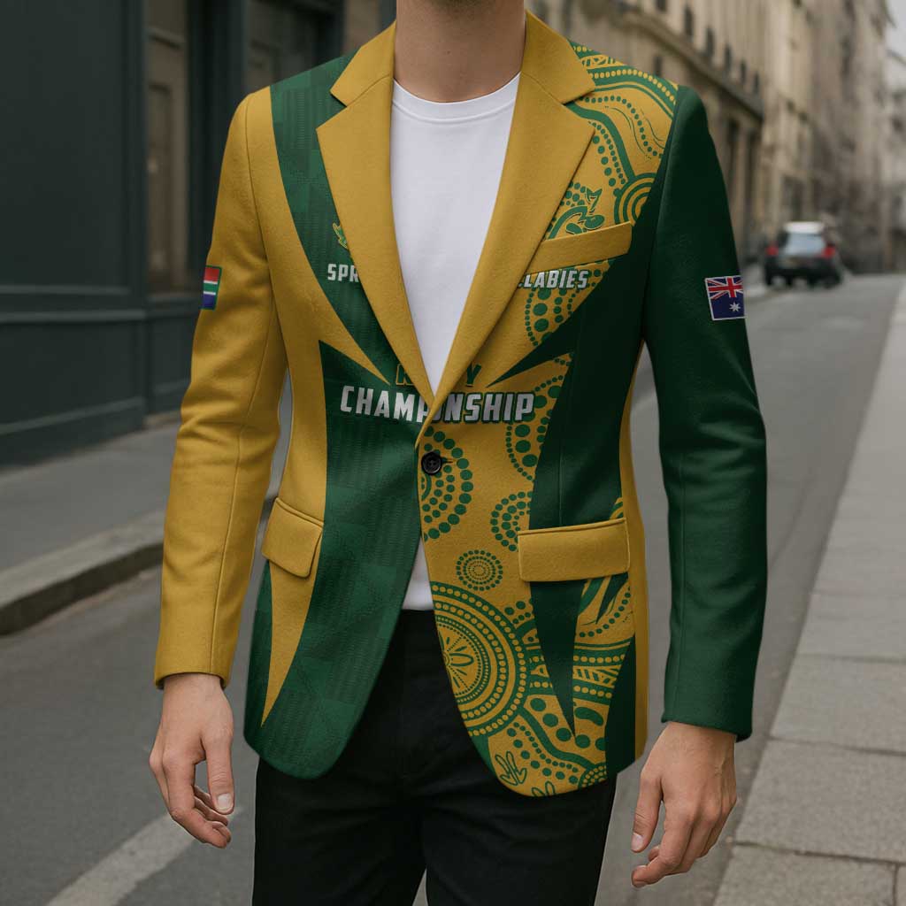 South Africa Australia Rugby Custom Blazer Springboks Wallabies Together - Wonder Print Shop