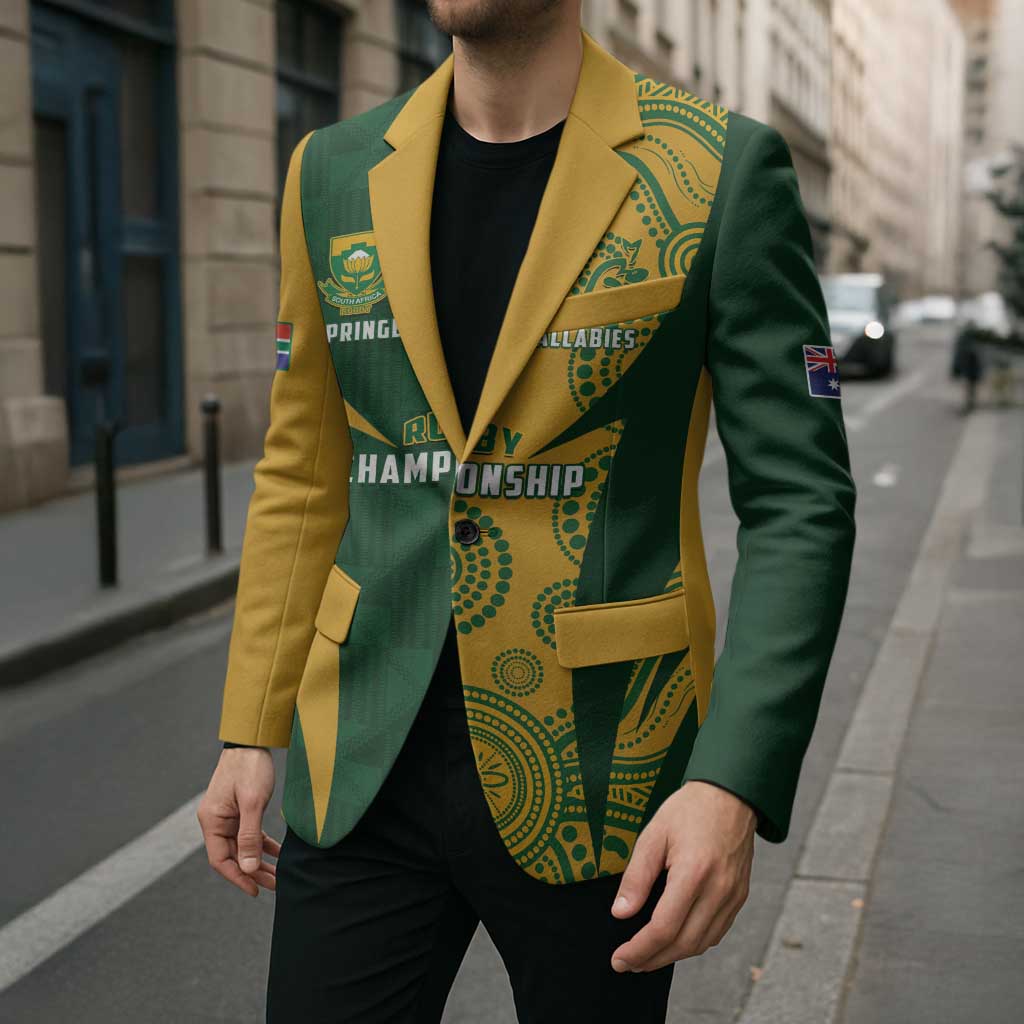 South Africa Australia Rugby Custom Blazer Springboks Wallabies Together - Wonder Print Shop