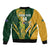 South Africa Australia Rugby Custom Bomber Jacket Springboks Wallabies Together - Wonder Print Shop