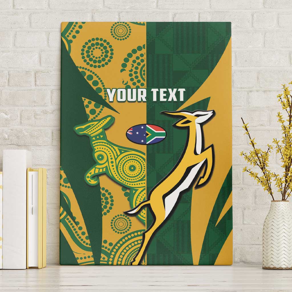 South Africa Australia Rugby Custom Canvas Wall Art Springboks Wallabies Together - Wonder Print Shop
