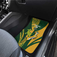 South Africa Australia Rugby Custom Car Mats Springboks Wallabies Together - Wonder Print Shop
