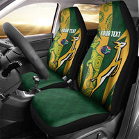 South Africa Australia Rugby Custom Car Seat Cover Springboks Wallabies Together - Wonder Print Shop