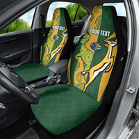 South Africa Australia Rugby Custom Car Seat Cover Springboks Wallabies Together - Wonder Print Shop