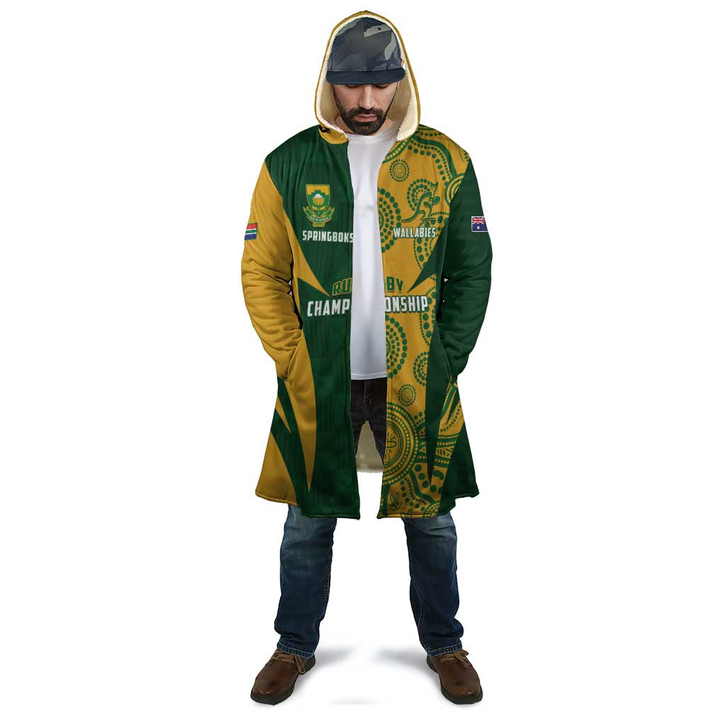 South Africa Australia Rugby Custom Cloak Springboks Wallabies Together - Wonder Print Shop