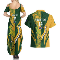 South Africa Australia Rugby Custom Couples Matching Summer Maxi Dress and Hawaiian Shirt Springboks Wallabies Together - Wonder Print Shop