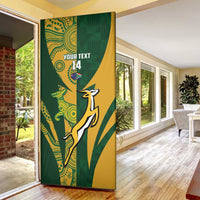South Africa Australia Rugby Custom Door Cover Springboks Wallabies Together - Wonder Print Shop