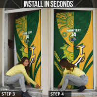South Africa Australia Rugby Custom Door Cover Springboks Wallabies Together - Wonder Print Shop