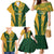 South Africa Australia Rugby Custom Family Matching Mermaid Dress and Hawaiian Shirt Springboks Wallabies Together - Wonder Print Shop