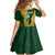 South Africa Australia Rugby Custom Family Matching Off Shoulder Maxi Dress and Hawaiian Shirt Springboks Wallabies Together - Wonder Print Shop