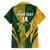 South Africa Australia Rugby Custom Family Matching Off Shoulder Maxi Dress and Hawaiian Shirt Springboks Wallabies Together - Wonder Print Shop