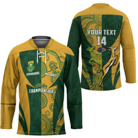 South Africa Australia Rugby Custom Hockey Jersey Springboks Wallabies Together - Wonder Print Shop