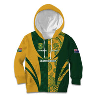 South Africa Australia Rugby Custom Kid Hoodie Springboks Wallabies Together - Wonder Print Shop
