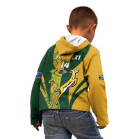 South Africa Australia Rugby Custom Kid Hoodie Springboks Wallabies Together - Wonder Print Shop