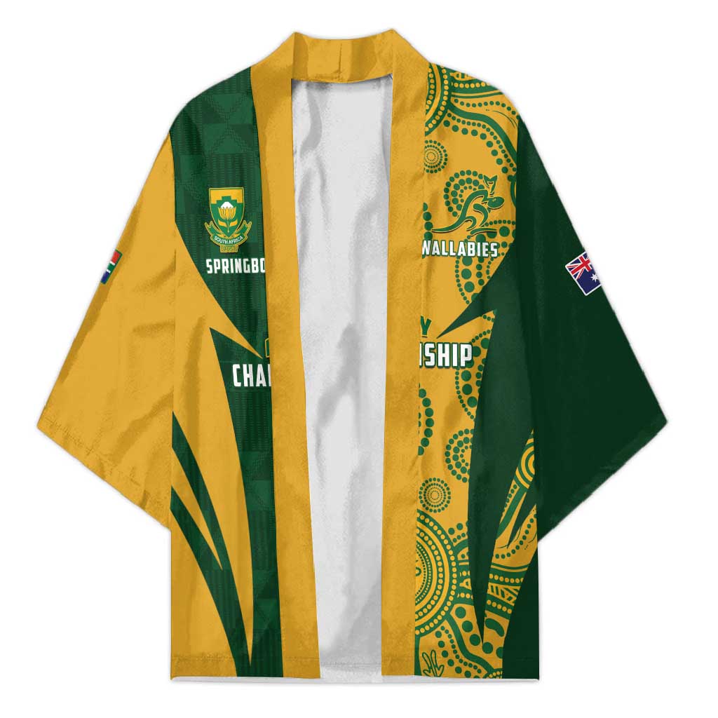 South Africa Australia Rugby Custom Kimono Springboks Wallabies Together - Wonder Print Shop