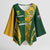 South Africa Australia Rugby Custom Kimono Sleeve Blouse Springboks Wallabies Together - Wonder Print Shop