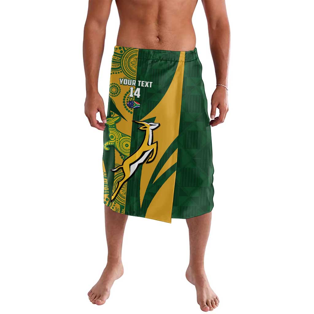 South Africa Australia Rugby Custom Lavalava Springboks Wallabies Together - Wonder Print Shop