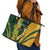South Africa Australia Rugby Custom Leather Tote Bag Springboks Wallabies Together - Wonder Print Shop