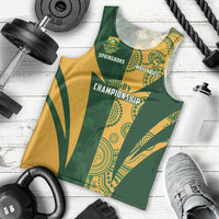 South Africa Australia Rugby Custom Men Tank Top Springboks Wallabies Together - Wonder Print Shop