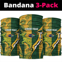 South Africa Australia Rugby Custom Neck Gaiter Springboks Wallabies Together - Wonder Print Shop