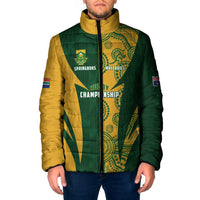 South Africa Australia Rugby Custom Padded Jacket Springboks Wallabies Together - Wonder Print Shop