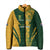 South Africa Australia Rugby Custom Padded Jacket Springboks Wallabies Together - Wonder Print Shop