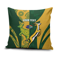 South Africa Australia Rugby Custom Pillow Cover Springboks Wallabies Together - Wonder Print Shop