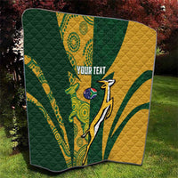 South Africa Australia Rugby Custom Quilt Springboks Wallabies Together - Wonder Print Shop