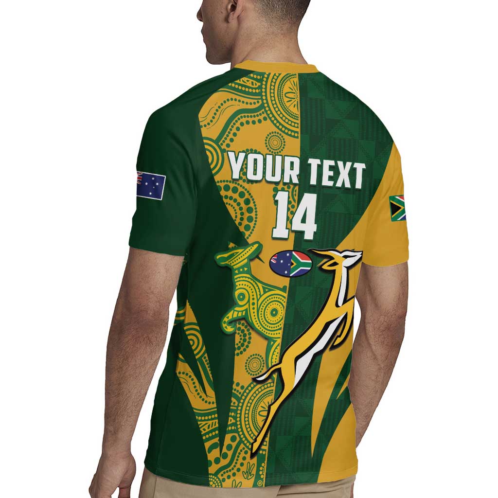 South Africa Australia Rugby Custom Rugby Jersey Springboks Wallabies Together - Wonder Print Shop