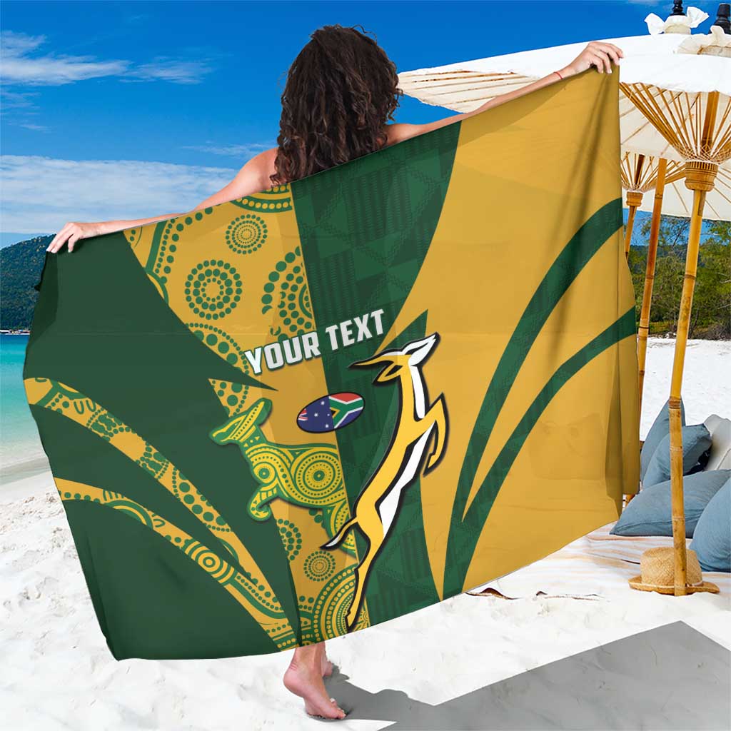 South Africa Australia Rugby Custom Sarong Springboks Wallabies Together - Wonder Print Shop