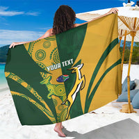 South Africa Australia Rugby Custom Sarong Springboks Wallabies Together - Wonder Print Shop
