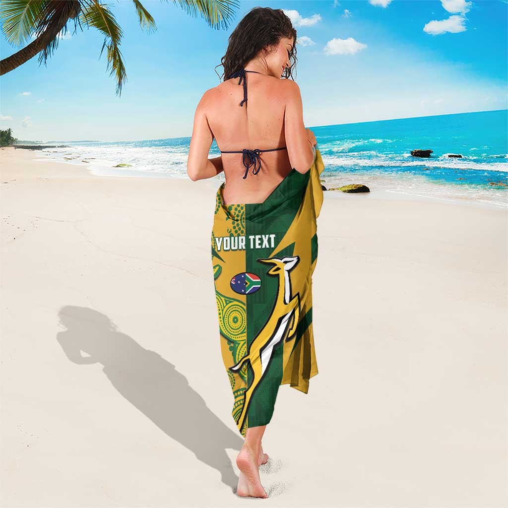 South Africa Australia Rugby Custom Sarong Springboks Wallabies Together - Wonder Print Shop
