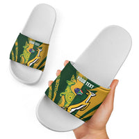 South Africa Australia Rugby Custom Slide Sandals Springboks Wallabies Together - Wonder Print Shop