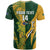 South Africa Australia Rugby Custom T Shirt Springboks Wallabies Together - Wonder Print Shop