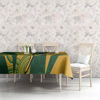 South Africa Australia Rugby Custom Tablecloth Springboks Wallabies Together - Wonder Print Shop