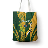South Africa Australia Rugby Custom Tote Bag Springboks Wallabies Together - Wonder Print Shop