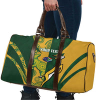 South Africa Australia Rugby Custom Travel Bag Springboks Wallabies Together - Wonder Print Shop